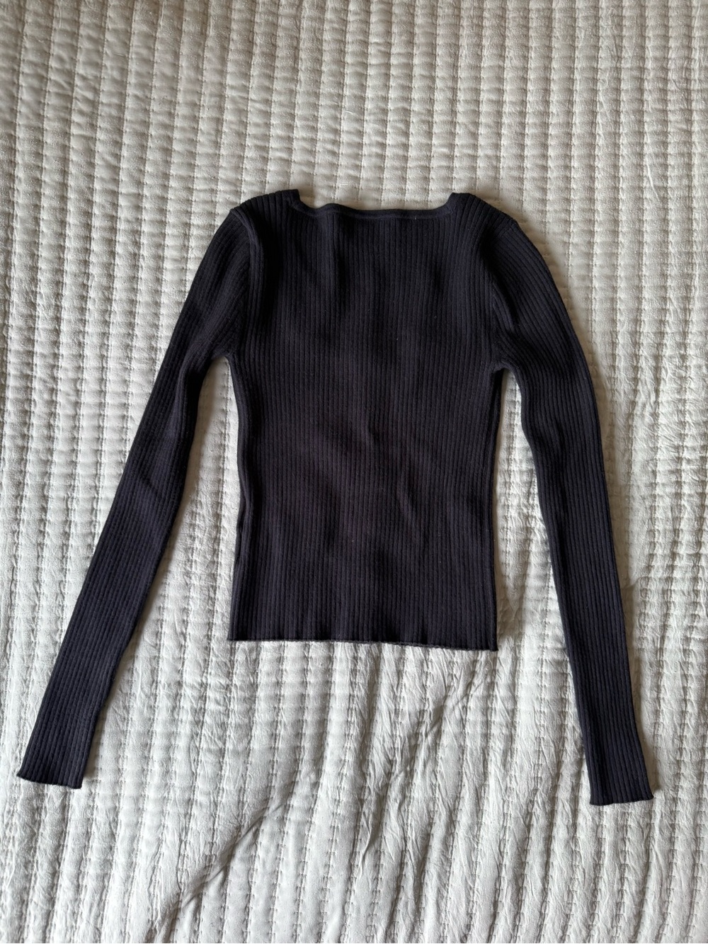 Madewell Ribbed Button-Front Top - Picture 2 of 3